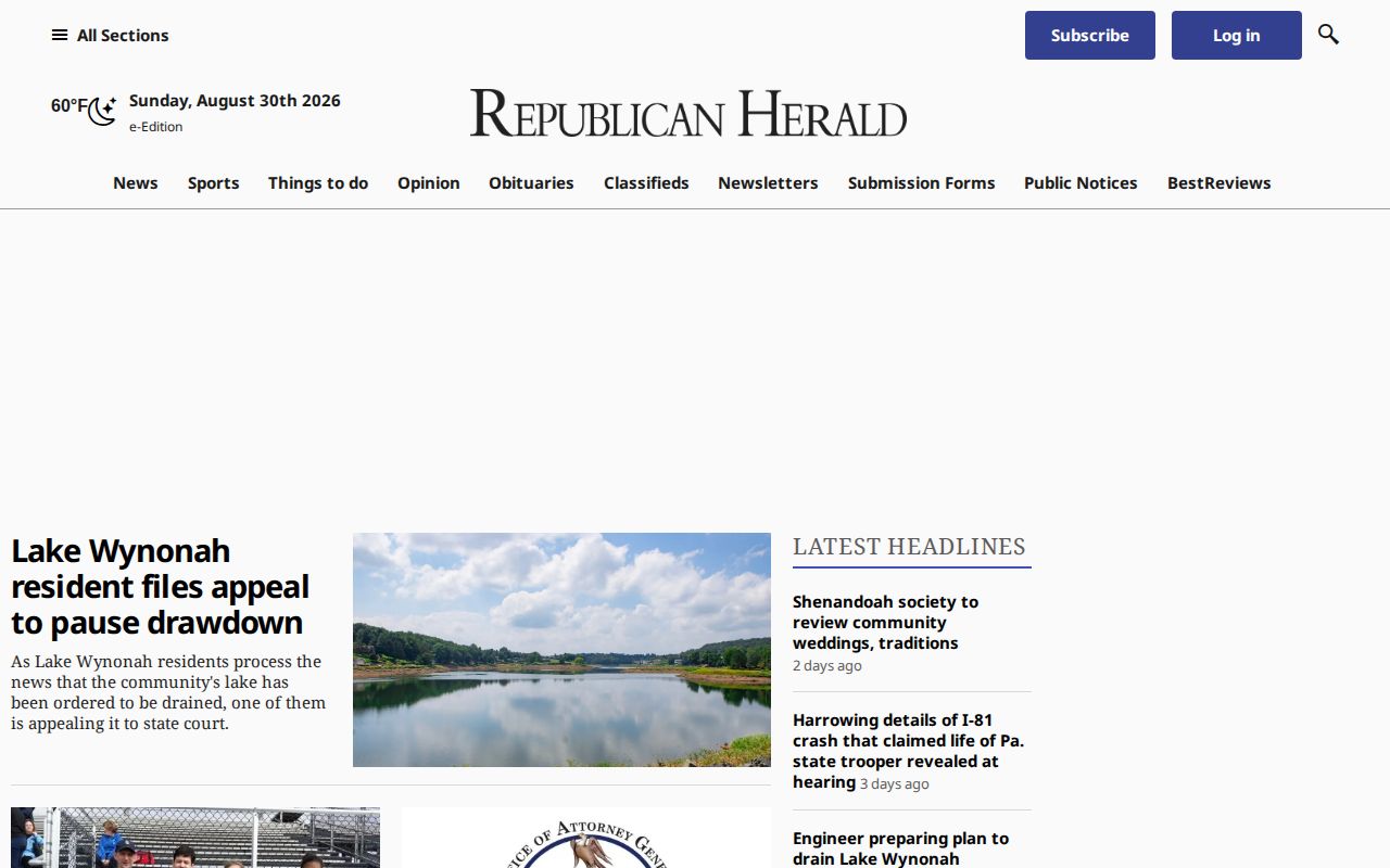 Republican Herald Schuylkill County crime and court news source